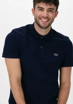 donkerblauwe lacoste polo 1hp3 mens s/s polo 12