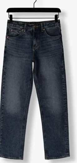 donkerblauwe lee straight leg jeans rider classic