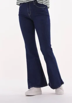 donkerblauwe lee straight leg jeans breese flare