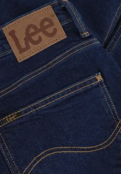 donkerblauwe lee straight leg jeans breese flare