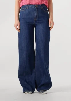donkerblauwe lee wide jeans stella a line