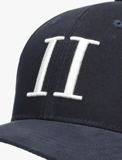 donkerblauwe les deux pet baseball cap suede ii