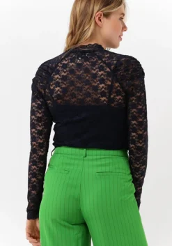 donkerblauwe lollys laundry top ellen blouse