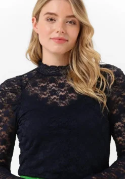 donkerblauwe lollys laundry top ellen blouse