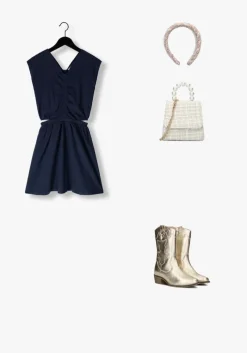 donkerblauwe looxs 10sixteen mini jurk 2512-5836