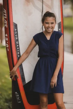 donkerblauwe looxs 10sixteen mini jurk 2512-5836