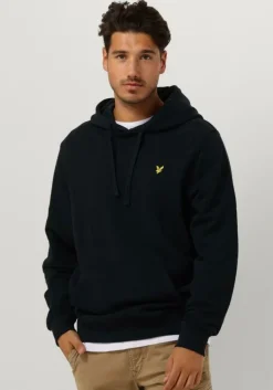 donkerblauwe lyle & scott truien/vesten pullover hoodie