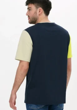 donkerblauwe lyle & scott t-shirt contrast t-shirt