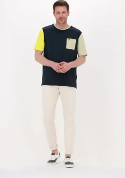 donkerblauwe lyle & scott t-shirt contrast t-shirt