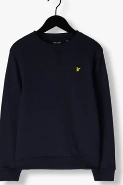 donkerblauwe lyle & scott sweater crew neck sweatshirt boys