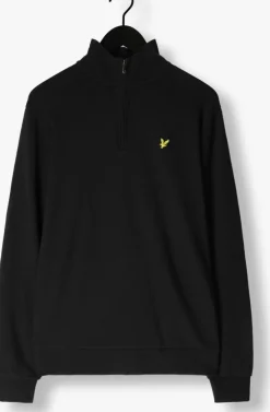 donkerblauwe lyle & scott sweater loopback quarter zip sweat