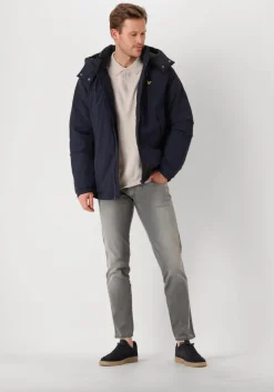 donkerblauwe lyle & scott jack padded puffer jacket