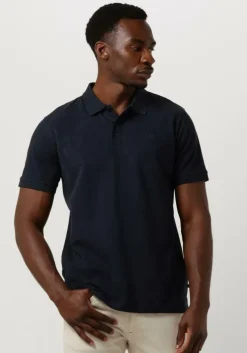 donkerblauwe matinique polo mapoleo melange