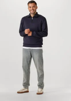 donkerblauwe matinique trui makade