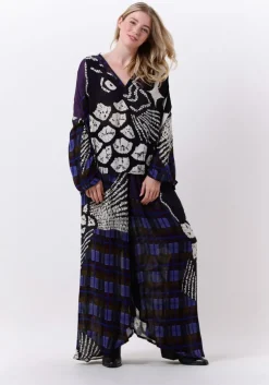 donkerblauwe mes demoiselles wijde broek sanchu