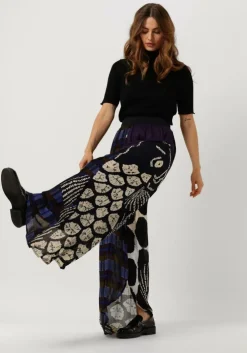 donkerblauwe mes demoiselles wijde broek sanchu