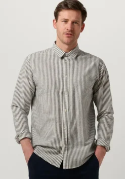 donkerblauwe minimum casual overhemd jack