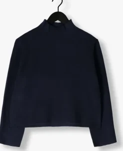 donkerblauwe minus trui lupi high neck pullover