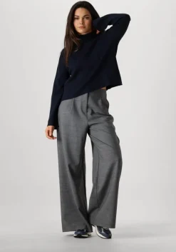 donkerblauwe minus trui lupi high neck pullover