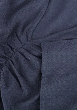 donkerblauwe modström midi jurk miguelmd ss dress