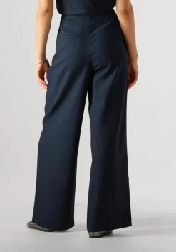 donkerblauwe modström pantalon galemd 2 wide pants