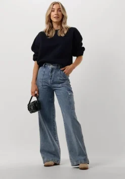 donkerblauwe modström sweater tiamd sweat