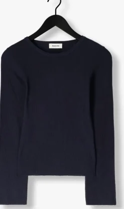 donkerblauwe modström tops & t-shirts mirokimd o-neck