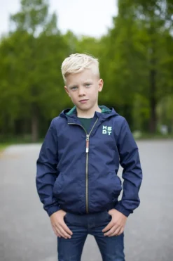 donkerblauwe moodstreet jack jacket solid