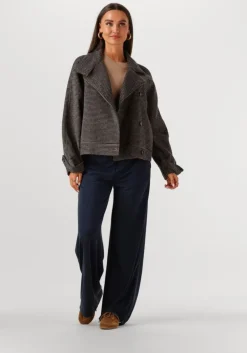 donkerblauwe msch copenhagen wijde broek mschjazlyn lynette pants