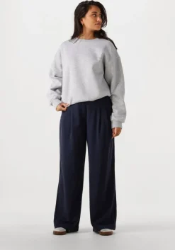 donkerblauwe msch copenhagen pantalon mschhenrika hw pants