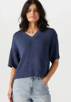 donkerblauwe msch copenhagen top mschhannalie 2 4 v pullover
