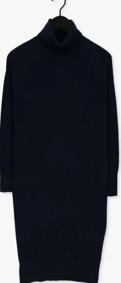 donkerblauwe not shy midi jurk teba