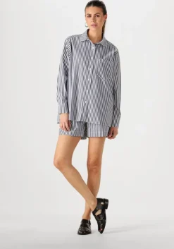 donkerblauwe notre-v korte broek nv-freja