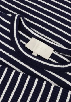 donkerblauwe notre-v tops & t-shirts nv-eelke round neck