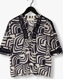 donkerblauwe nukus top nina top