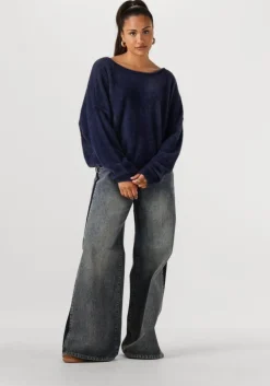 donkerblauwe nukus trui mathilde pullover soft