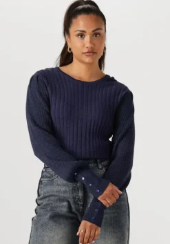 donkerblauwe nukus truien/vesten mulberry pullover lurex