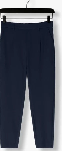 donkerblauwe object pantalon objlisa slim pant
