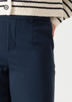 donkerblauwe object pantalon objlisa wide pant