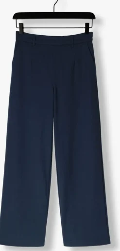 donkerblauwe object pantalon objlisa wide pant