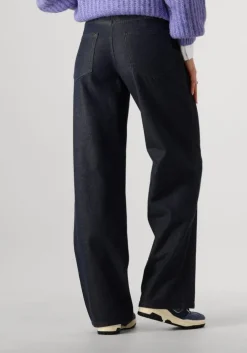 donkerblauwe object wide jeans objzilvio hw marina jeans