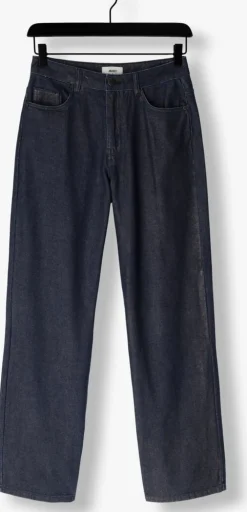 donkerblauwe object wide jeans objzilvio hw marina jeans