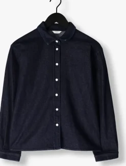 donkerblauwe penn & ink blouses blouse w25z801