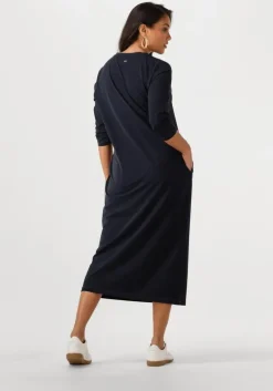 donkerblauwe penn & ink midi jurk blake