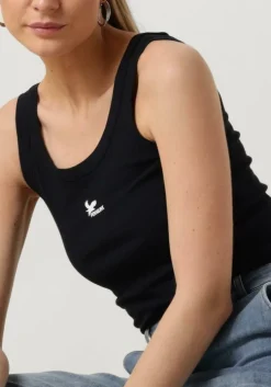 donkerblauwe penn & ink top singlet print