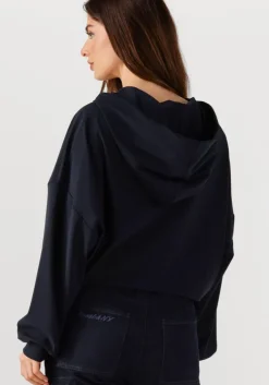 donkerblauwe penn & ink vest hoodie w25f1739