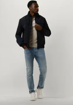 donkerblauwe peuterey gewatteerde jas skanor