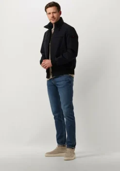 donkerblauwe peuterey gewatteerde jas skanor