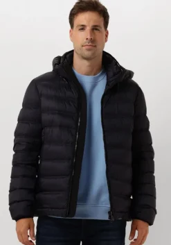 donkerblauwe peuterey gewatteerde jas boggs cj