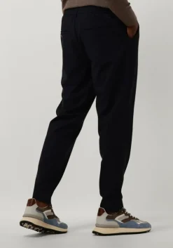 donkerblauwe plain pantalon theo pl